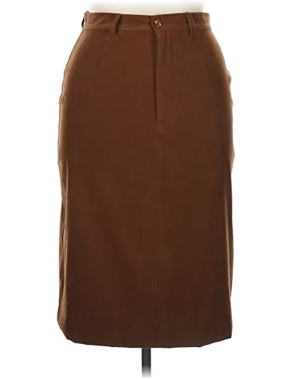 Pre-owned Coldwater Creek Formal Skirt In Brown