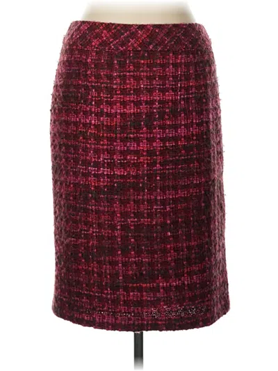 Pre-owned Coldwater Creek Formal Skirt In Burgundy
