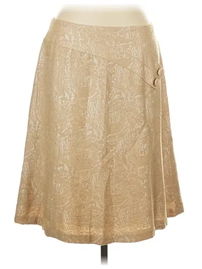 Pre-owned Coldwater Creek Formal Skirt In Gold