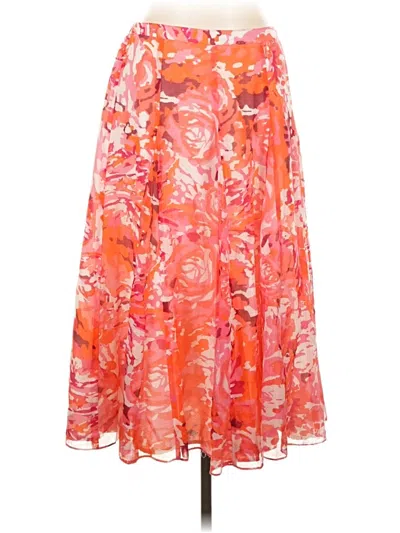 Pre-owned Coldwater Creek Formal Skirt In Orange