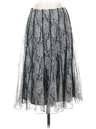 Pre-owned Coldwater Creek Formal Skirt In Silver