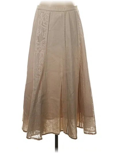 Pre-owned Coldwater Creek Formal Skirt In Tan