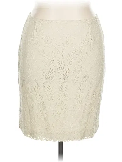 Pre-owned Coldwater Creek Formal Skirt In White
