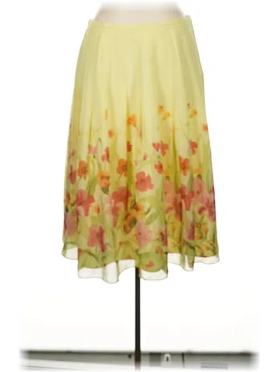 Pre-owned Coldwater Creek Formal Skirt In Yellow