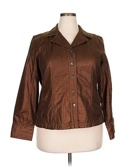Pre-owned Coldwater Creek Jacket In Brown