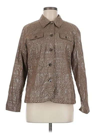 Pre-owned Coldwater Creek Jacket In Brown