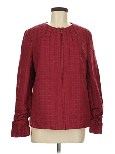 Pre-owned Coldwater Creek Jacket In Burgundy