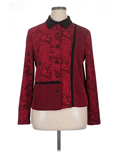 Pre-owned Coldwater Creek Jacket In Burgundy