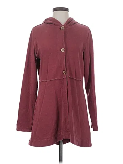 Pre-owned Coldwater Creek Jacket In Burgundy