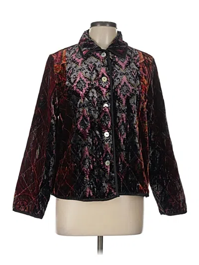 Pre-owned Coldwater Creek Jacket In Burgundy