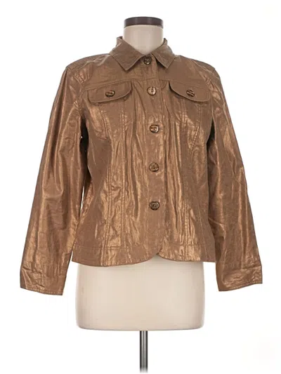 Pre-owned Coldwater Creek Jacket In Gold