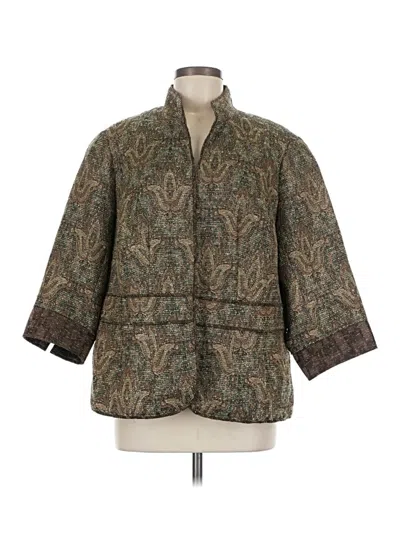 Pre-owned Coldwater Creek Jacket In Green