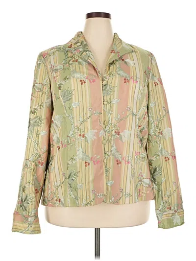 Pre-owned Coldwater Creek Jacket In Green