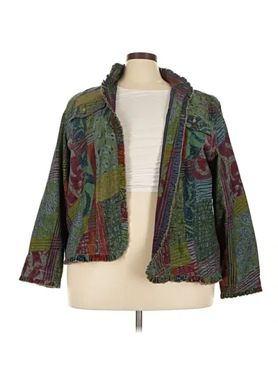 Pre-owned Coldwater Creek Jacket In Green