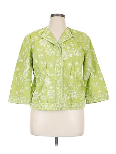 Pre-owned Coldwater Creek Jacket In Green