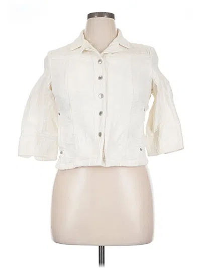 Pre-owned Coldwater Creek Jacket In Ivory