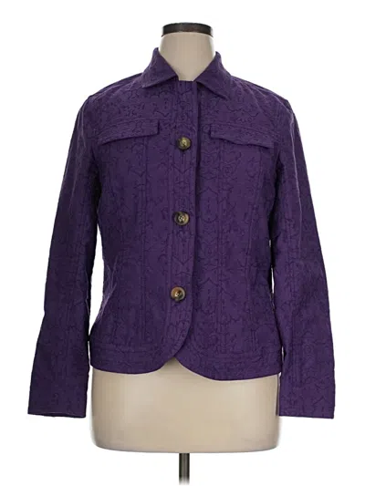 Pre-owned Coldwater Creek Jacket In Purple