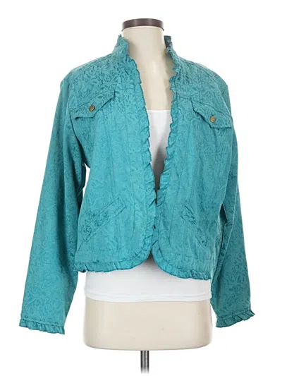 Pre-owned Coldwater Creek Jacket In Teal