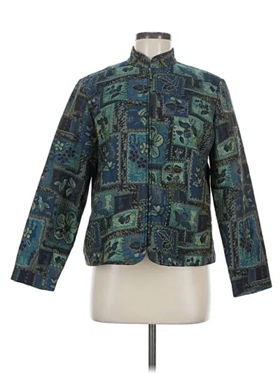 Pre-owned Coldwater Creek Jacket In Teal