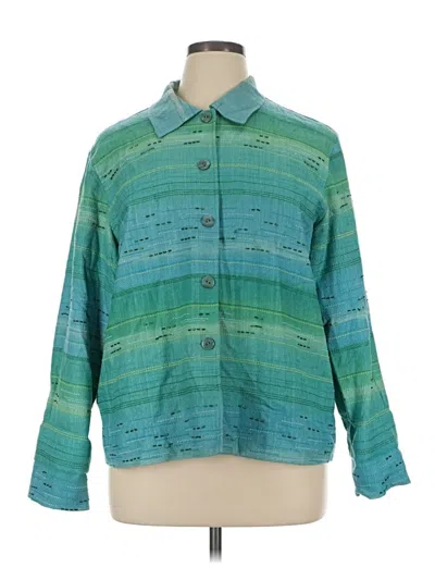 Pre-owned Coldwater Creek Jacket In Teal