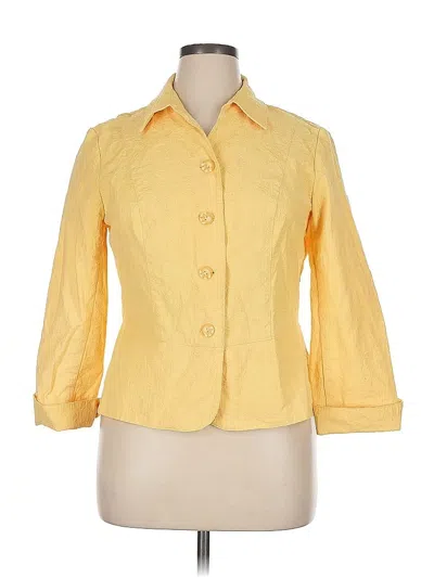 Pre-owned Coldwater Creek Jacket In Yellow