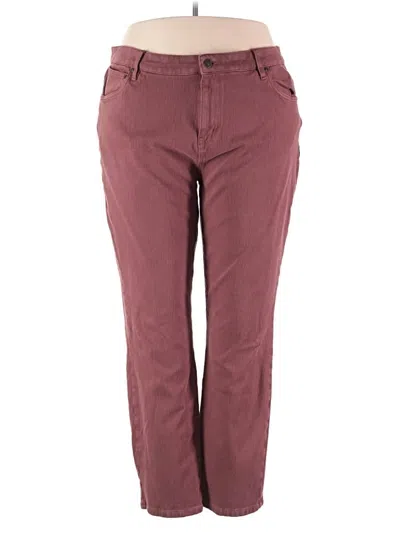 Pre-owned Coldwater Creek Jeans In Burgundy