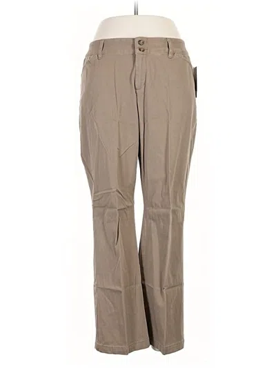 Coldwater Creek Khaki Pant In Brown