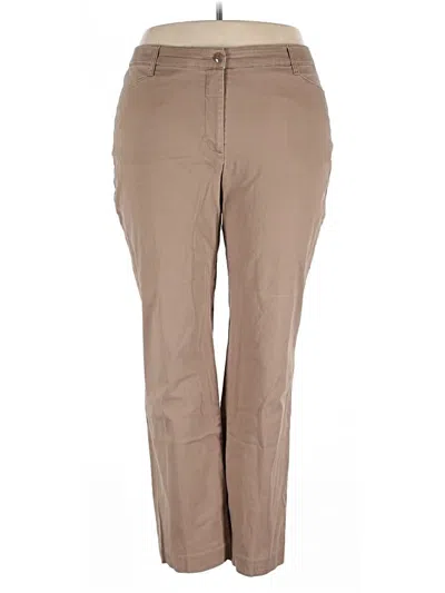 Pre-owned Coldwater Creek Khaki Pant In Brown