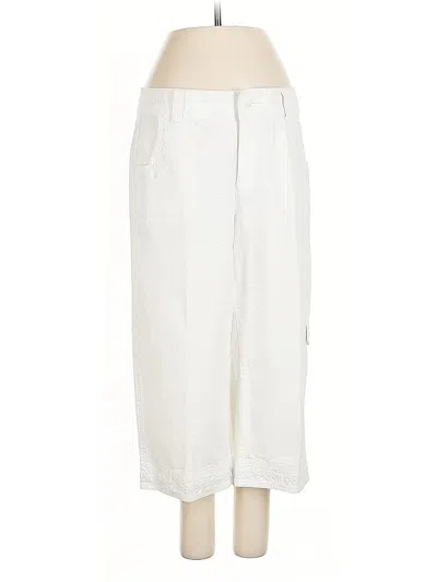 Pre-owned Coldwater Creek Khaki Pant In White