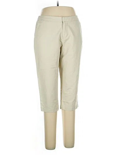 Pre-owned Coldwater Creek Khaki Pant In White