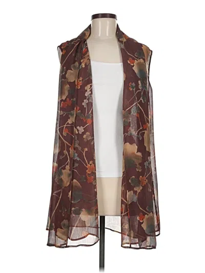 Pre-owned Coldwater Creek Kimono In Brown
