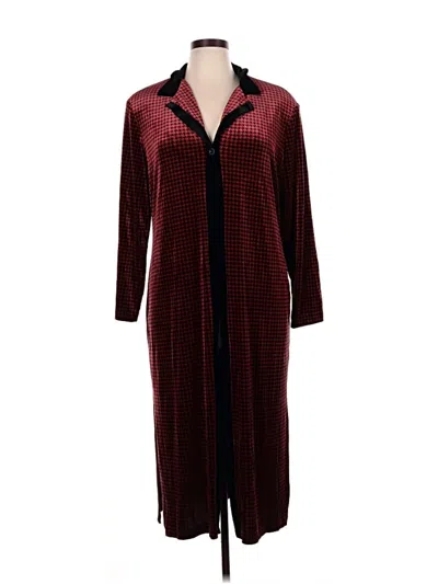 Pre-owned Coldwater Creek Kimono In Burgundy