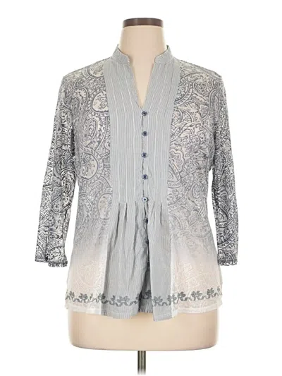 Pre-owned Coldwater Creek Kimono In Gray