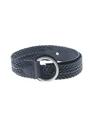 Pre-owned Coldwater Creek Leather Belt In Black