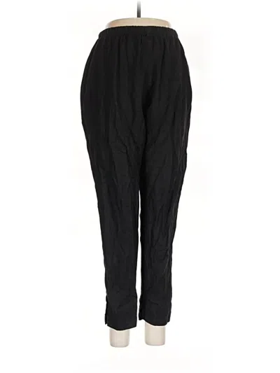 Pre-owned Coldwater Creek Linen Pants In Black