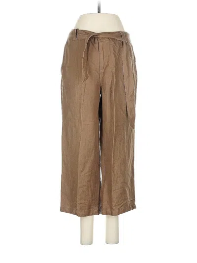 Pre-owned Coldwater Creek Linen Pants In Brown