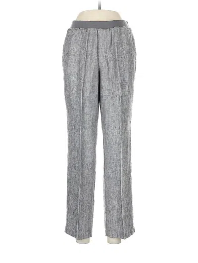 Pre-owned Coldwater Creek Linen Pants In Gray