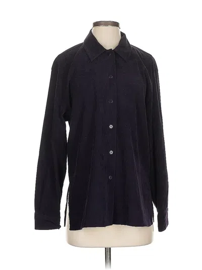 Pre-owned Coldwater Creek Long Sleeve Blouse In Black