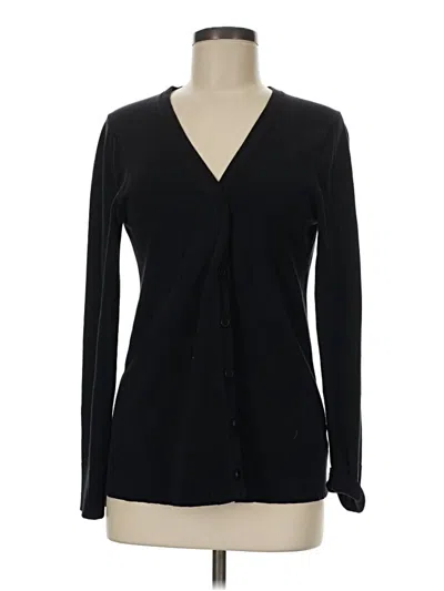 Pre-owned Coldwater Creek Long Sleeve Blouse In Black