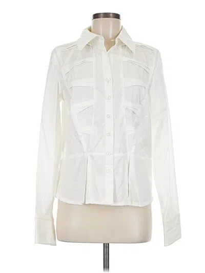 Pre-owned Coldwater Creek Long Sleeve Blouse In Ivory