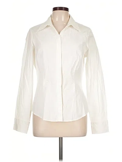 Pre-owned Coldwater Creek Long Sleeve Blouse In Ivory