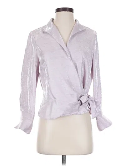 Pre-owned Coldwater Creek Long Sleeve Blouse In Purple