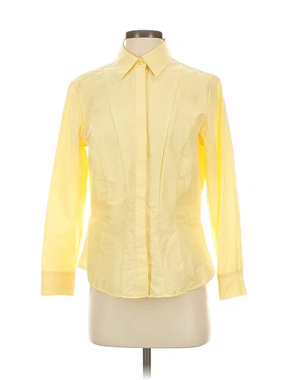 Pre-owned Coldwater Creek Long Sleeve Blouse In Yellow