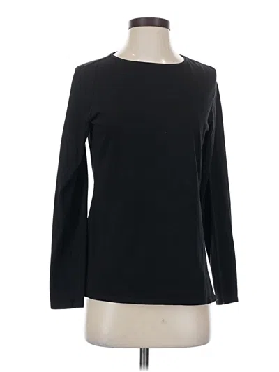 Pre-owned Coldwater Creek Long Sleeve T-shirt In Black