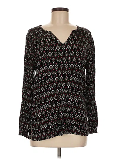 Pre-owned Coldwater Creek Long Sleeve T-shirt In Black