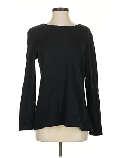Pre-owned Coldwater Creek Long Sleeve T-shirt In Black