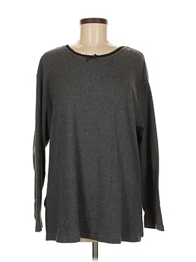 Pre-owned Coldwater Creek Long Sleeve T-shirt In Gray