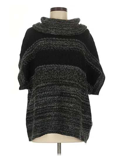 Pre-owned Coldwater Creek Poncho In Black