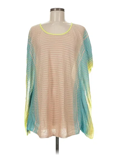 Pre-owned Coldwater Creek Poncho In Yellow