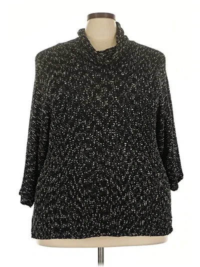 Pre-owned Coldwater Creek Pullover Sweater In Black